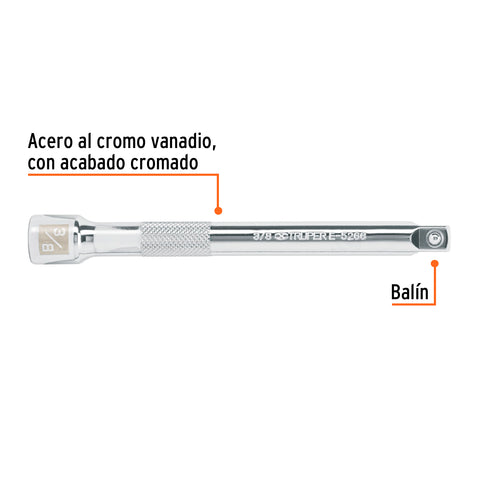 Extensión de 6' para matraca, cuadro 3/8', Truper | E-5266 | 13916