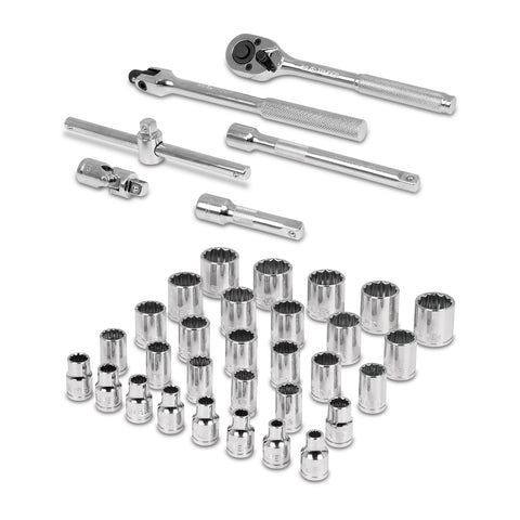 Juego de 36 herramientas cuadro 3/8' std y mm para mecánico | JD-3/8X36MP | 13955