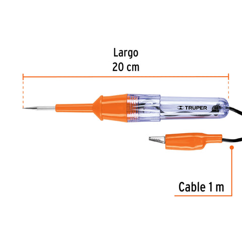 Probador de circuitos de corriente directa 20 cm, Truper | PROCO-20 | 13986