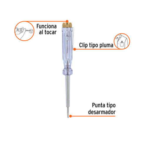 Probador de circuitos de corriente alterna 14 cm, Truper | PROCO-14 | 13988