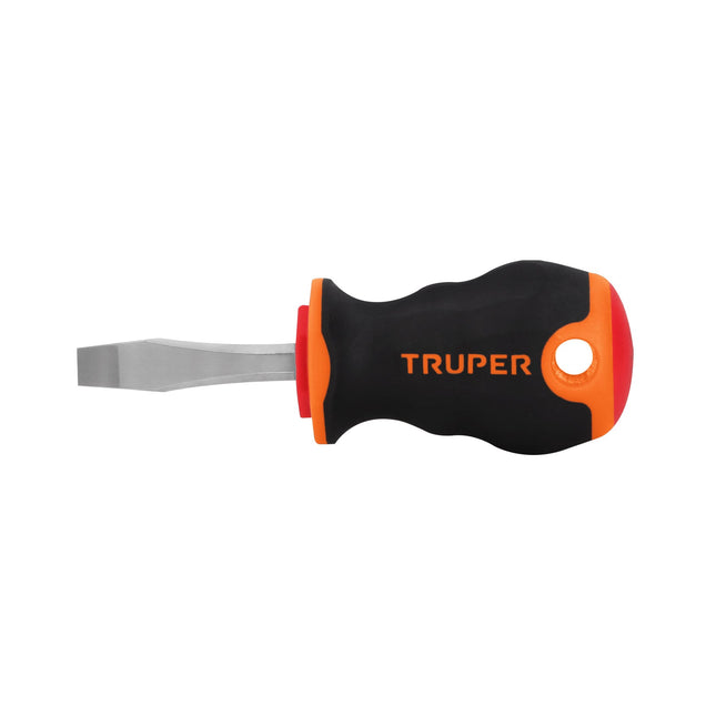 Desarmador plano 1/4' x 1-1/2' mango Comfort Grip, Truper | DR-1/4X1-1/2B | 14003