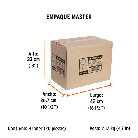 Bolsa con 2 filtros de repuesto R95, Truper | CAR-P100 | 14004