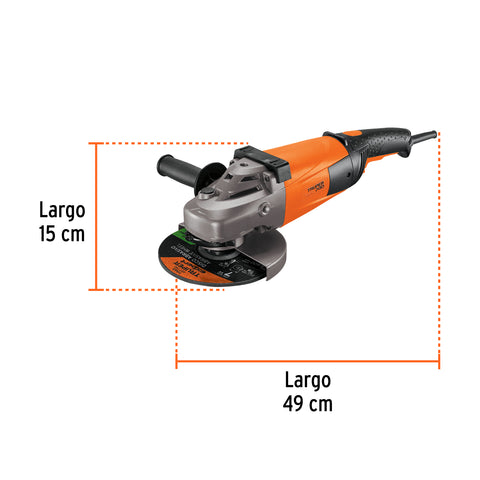 Esmeriladora angular 7', 2200W, TRUPER PRO | ESMA-7A3 | 14012