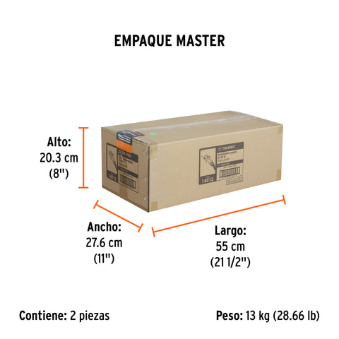 Esmeriladora angular 7', 2200W, TRUPER PRO | ESMA-7A3 | 14012