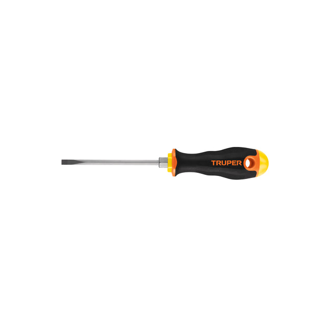 Desarmador cabinet 3/16' x 4' mango Comfort Grip, Truper | DG-3/16X4B | 14034