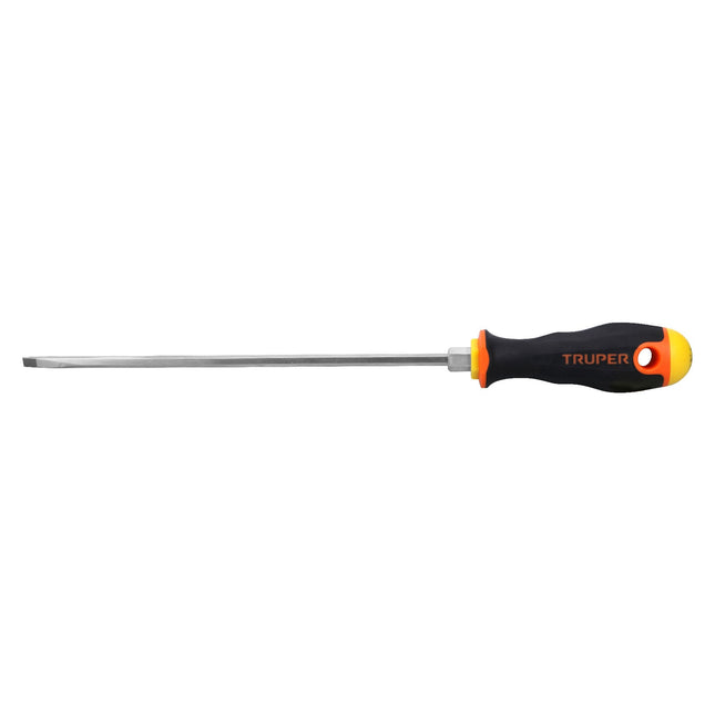 Desarmador cabinet 3/16' x 8' mango Comfort Grip, Truper | DG-3/16X8B | 14043
