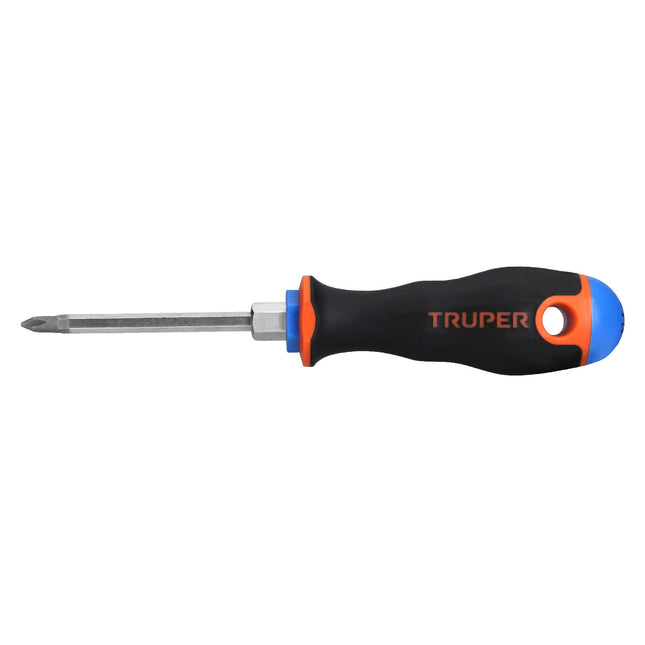 Desarmador de cruz 3/16' x 3' mango Comfort Grip, Truper | DP-3/16X3B | 14064
