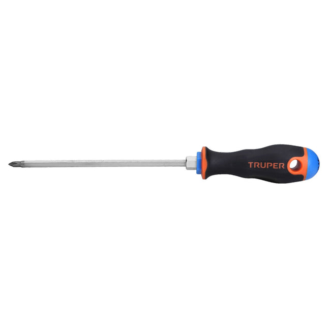 Desarmador de cruz 3/16' x 6' mango Comfort Grip, Truper | DP-3/16X6B | 14067
