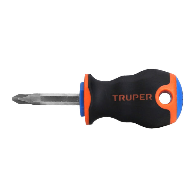 Desarmador de cruz 1/4' x 1-1/2' mango Comfort Grip, Truper | DP-1/4X1-1/2B | 14073