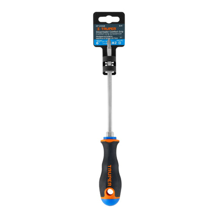 Desarmador de cruz 1/4' x 6' mango Comfort Grip, Truper | DP-1/4X6B | 14079