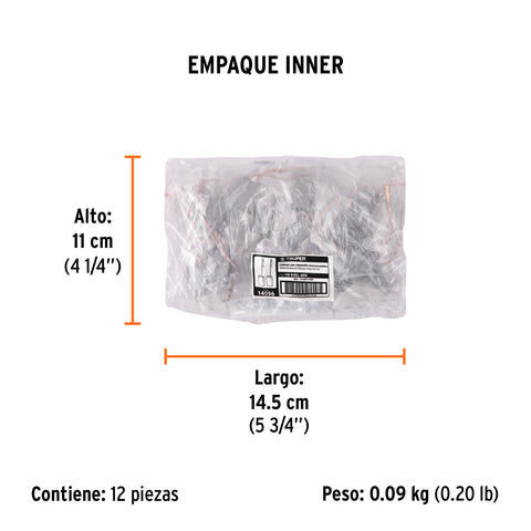 Bolsa con 2 carbones de repuesto para ROEL-60N, TRUPER | CB-ROEL-60N | 14096