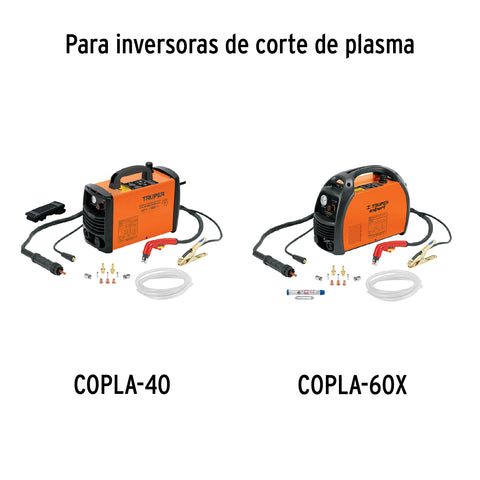 Pinza para tierra y cable para cortadoras de plasma, TRUPER | CAB-CP-40/60X | 14105
