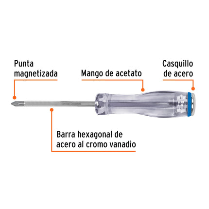 Desarmador de cruz de golpe 3/16' x 3', Truper Expert | GO-3/16X3C | 14143