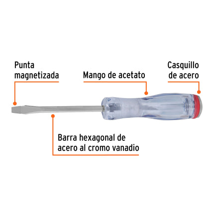 Desarmador plano de golpe 3/16' x 3', Truper Expert | GO-3/16X3P | 14155