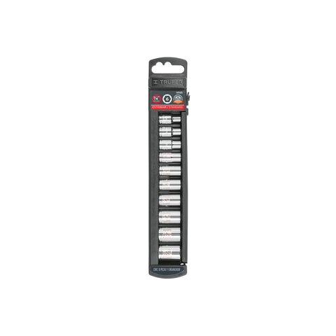 Juego de 10 dados cuadro 1/4' std, Truper | JD-1/4X10P | 14165