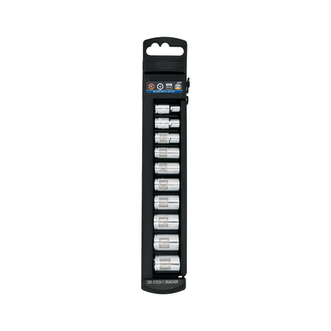 Juego de 10 dados cuadro 1/4' mm, Truper | JD-1/4X10M | 14166