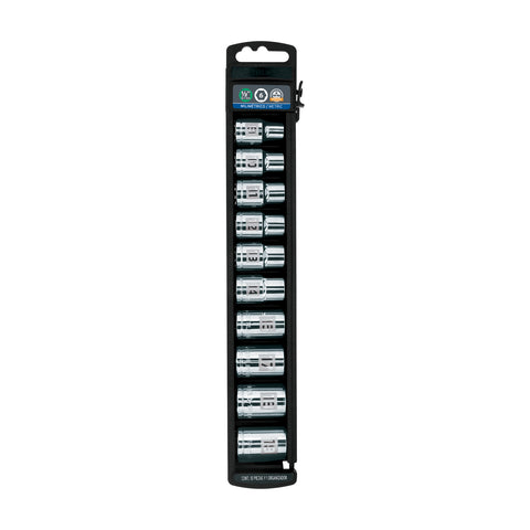 Juego de 10 dados cuadro 1/2' mm, Truper | JD-1/2X10M | 14177
