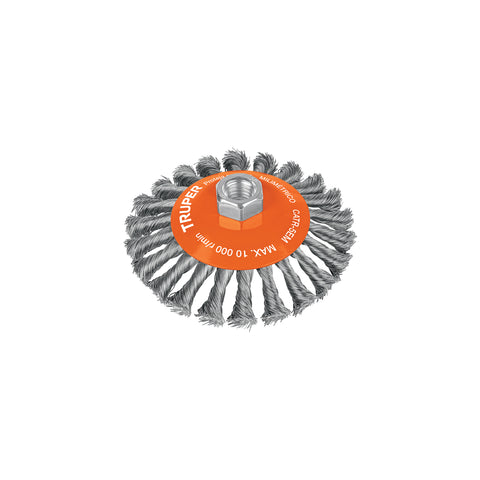 Carda tipo cónico 5' alambre trenzado, multi-rosca, TRUPER | CATR-5EMR | 14189