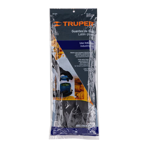 Guantes de látex industriales, M, TRUPER | GU-322 | 14268
