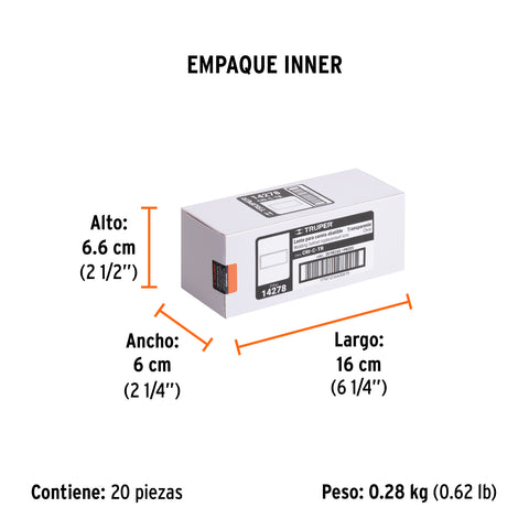 Lente transparente para caretas CASO-3 y CASO-300-P, TRUPER | CRI-C-TR | 14278
