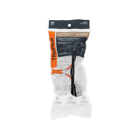 Lentes de seguridad ajustables transparentes, Truper Classic | LEN-2000 | 14284