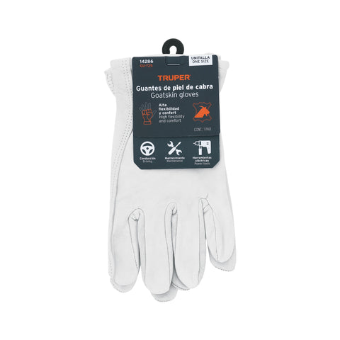 Guantes de piel de cabra, tipo operador, TRUPER | GU-725 | 14286