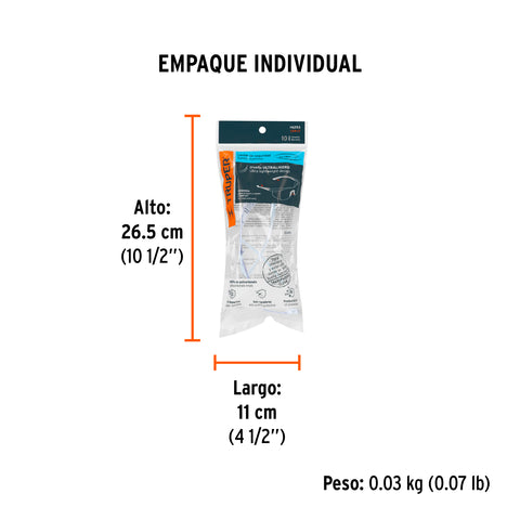 Lentes de seguridad transparentes, Truper Ultralite | LEN-LT | 14293