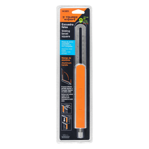 Escuadra 9' falsa de acero inox mango de aluminio, Expert | EFT-9X | 14385