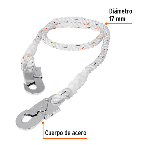 Cable de posicionamiento cuerda de poliéster de 1.5 m | CAB-5489-15 | 14435
