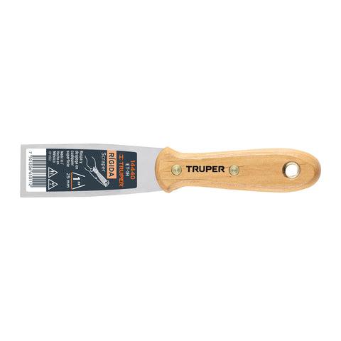 Espátula rígida 1' con mango de madera, Truper | ET-1R | 14440