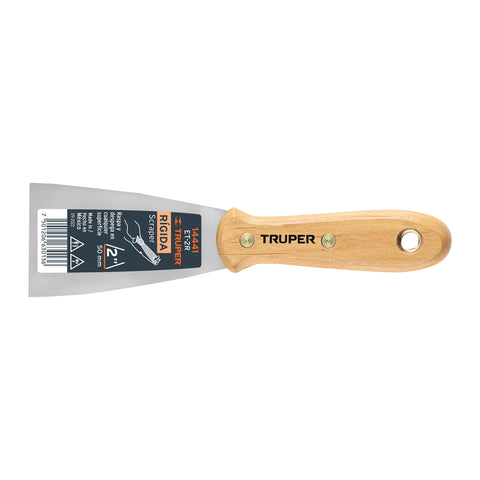 Espátula rígida 2' con mango de madera, Truper | ET-2R | 14441