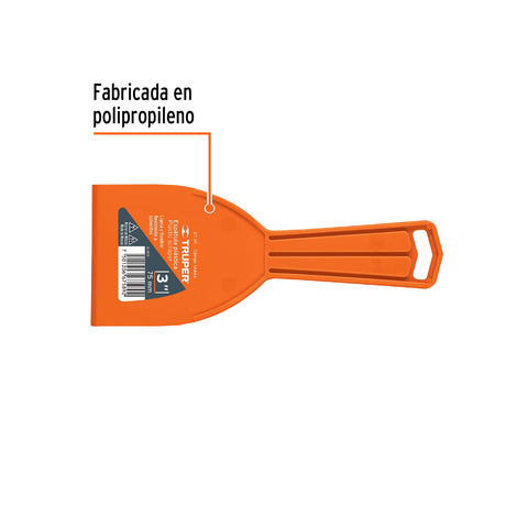 Espátula plástica de 3', Truper | ET-3P | 14444