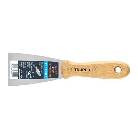 Espátula flexible 2' con mango de madera, Truper | ET-2F | 14448