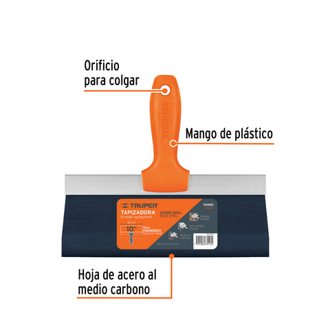Espátula tapizadora de 10' acero al medio carbono, Truper | ETA-10 | 14460