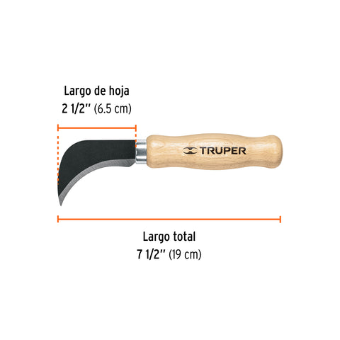 Cuchillo 7-1/2' para linóleo, Truper | NL-8 | 14462