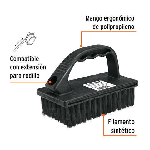 Cepillo para pintor, multiusos con cerdas sintéticas, TRUPER | CEPP-55 | 14496