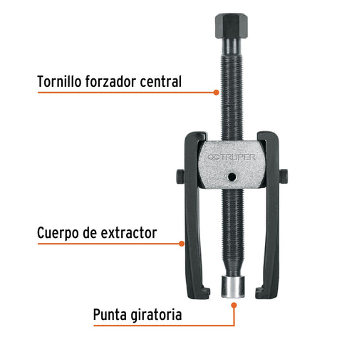 Extractor de poleas, pata de cabra, Truper | EX-PACA | 14501