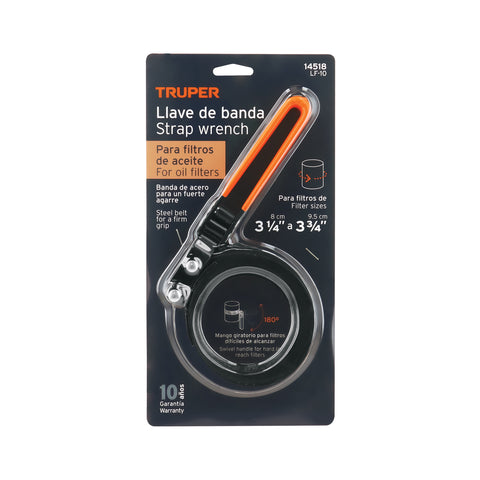 Llave de banda metálica 3-1/4'-3-3/4' para filtro de aceite | LF-10 | 14518