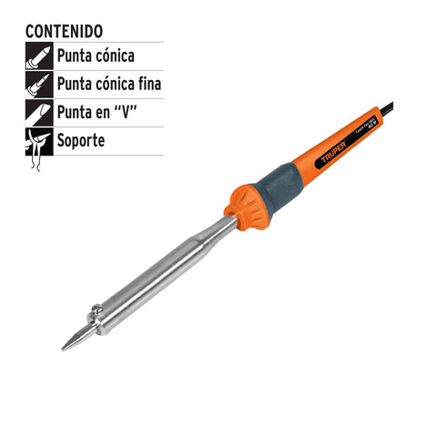 Cautín 80 W tipo lápiz para trabajo pesado, Truper | CAU-80 | 14622