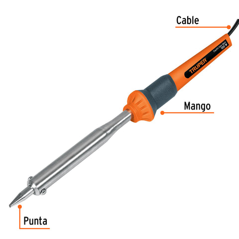 Cautín 100 W tipo lápiz para trabajo pesado, Truper | CAU-100 | 14623