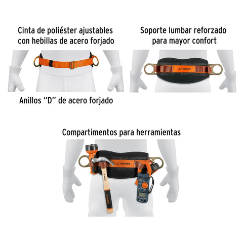 Cinturón de posicionamiento talla 44, Truper | CP-5202-44 | 14652