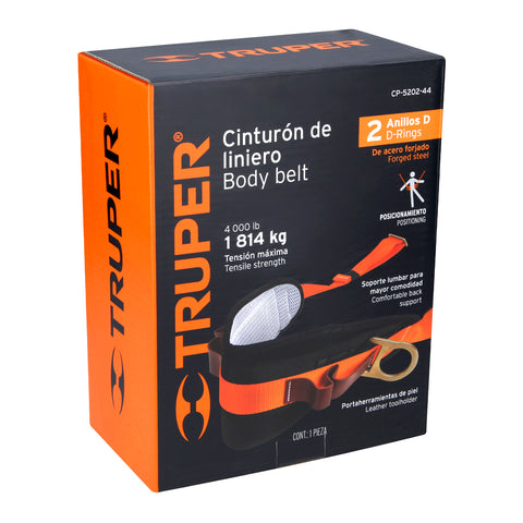 Cinturón de posicionamiento talla 44, Truper | CP-5202-44 | 14652