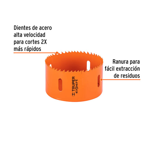 Brocasierra bimetálica 3-1/2', Truper Expert | COBI-3-1/2 | 14717
