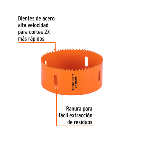 Brocasierra bimetálica 4-1/2', Truper Expert | COBI-4-1/2 | 14729