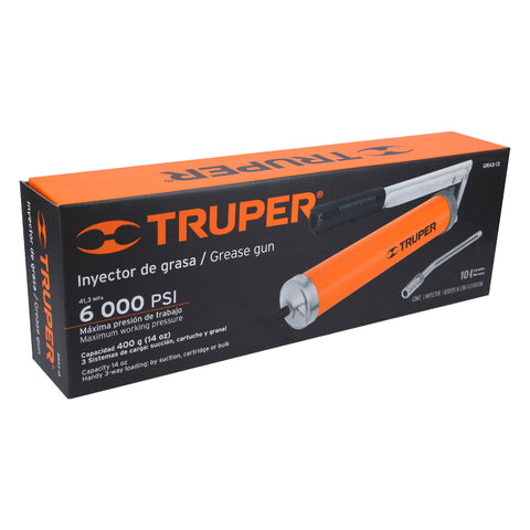 Inyectora de grasa 14 oz, 6000 PSI con grip antiderrapante | GRAS-13 | 14859