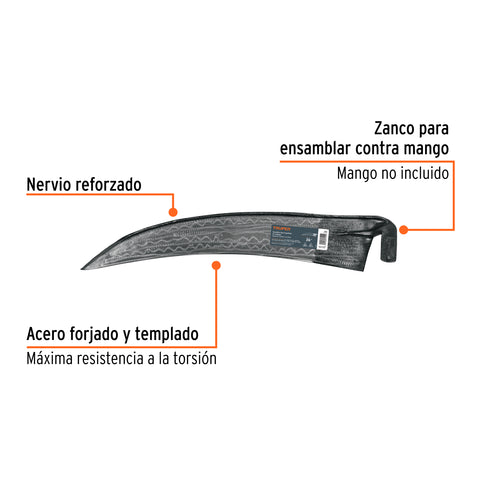 Guadaña tipo española de 26' sin mango, Truper | GTX-26 | 14901
