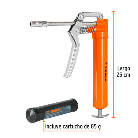 Mini inyector de grasa 3 oz, 3000 PSI, Truper | GRAS-3 | 14911