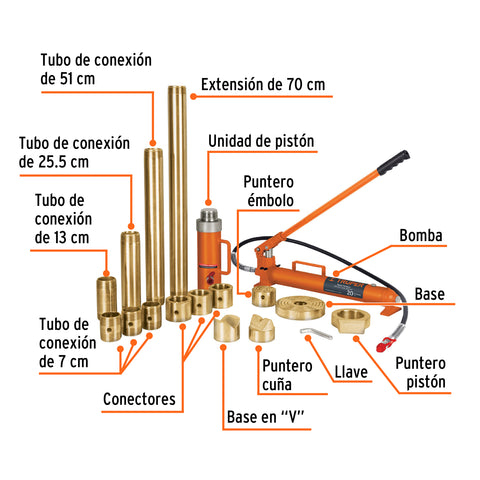 Porto power hidráulico de 20 ton, Truper | PORPO-20 | 14961