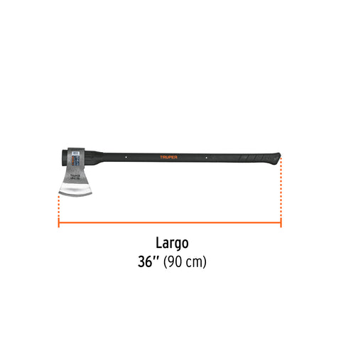 Hacha labor entera 3-1/2 lb, mango de fibra de vidrio 36' | LE-3-1/2M | 14980