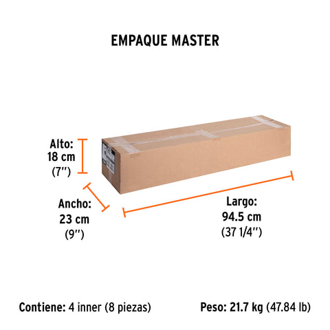 Hacha labor entera 3-1/2 lb, mango de fibra de vidrio 36' | LE-3-1/2M | 14980